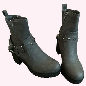 Quinda Lug Sole Booties by Nine West